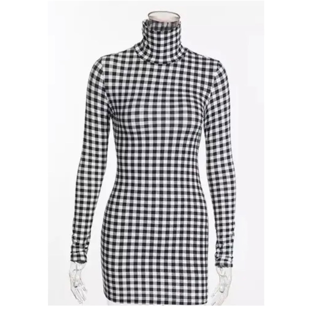New Checker Bodycon Dress